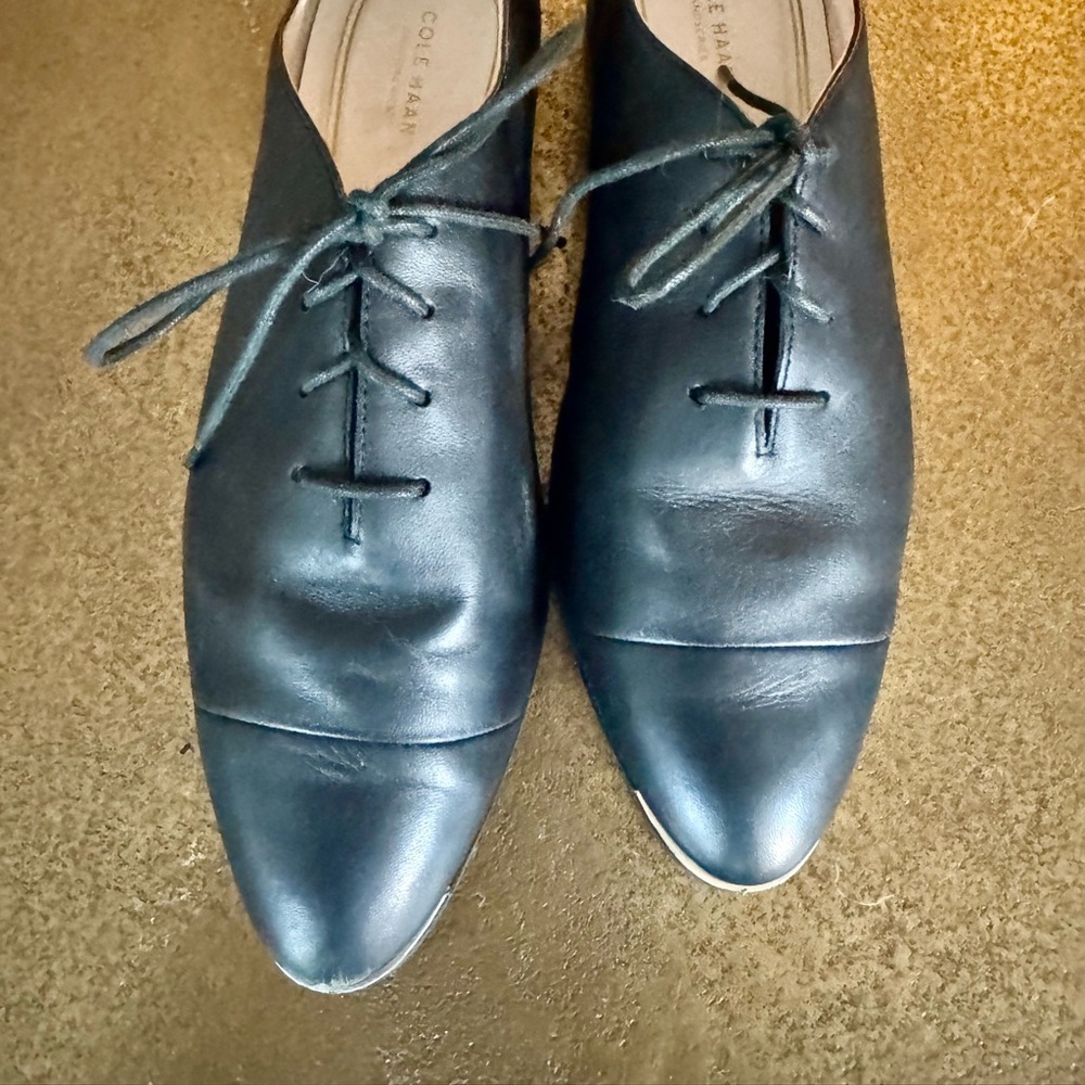 Cole Haan Grand.OS Black Leather Oxford Shoes – Women’s 9.5